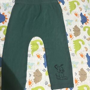 Disney Mickey Green Leggings Matching Set